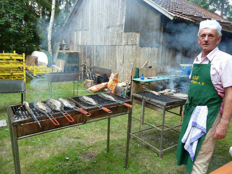 an der Grillstation