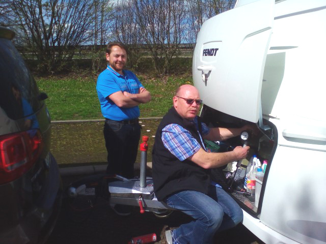Gaspr�fung Frank und Mike
