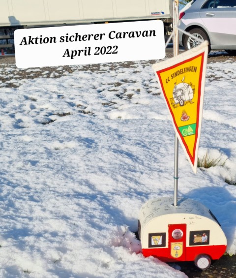 Wimpel im Schnee