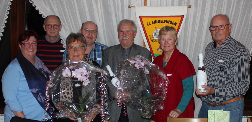 Alter und neuer Vorstand
                        des CC Sindelfingen